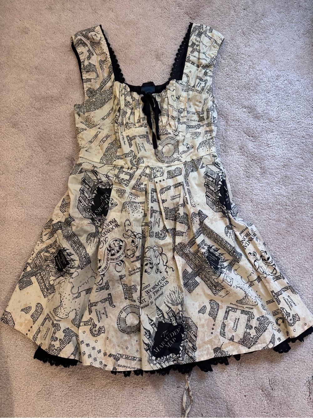 Hot Topic Harry Potter Marauders Map Dress